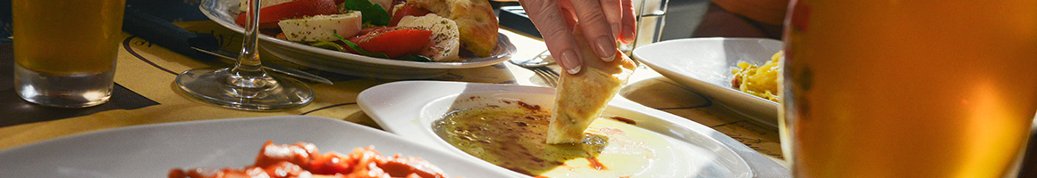 Eating Food Stand at Edelweiss Snacks restaurant in Anaheim, CA.